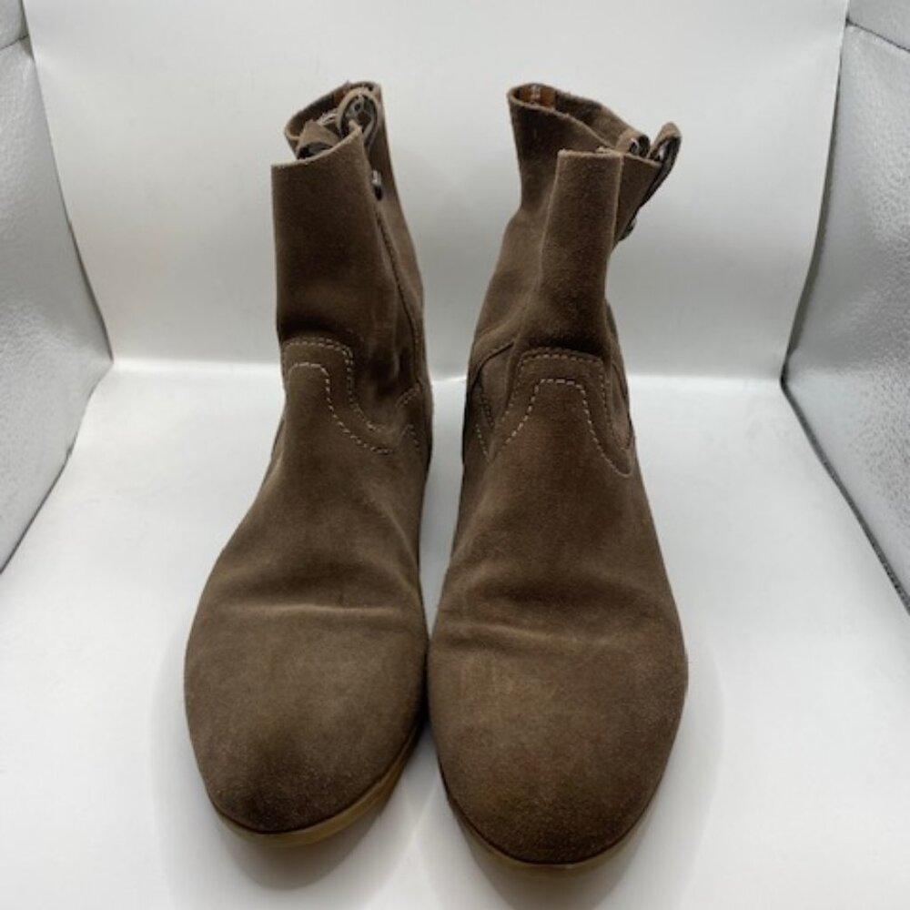 Frye & co Sarah shortie Ankle suede Brown boots - Picture 2 of 6